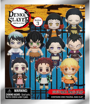 Monogram Demon Slayer 3D Foam Bag Clip Blind Box