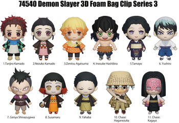 Monogram Demon Slayer 3D Foam Bag Clip Blind Box