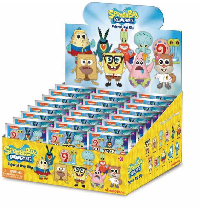 Monogram SpongeBob 3D Foam Bag Clip Blind Box