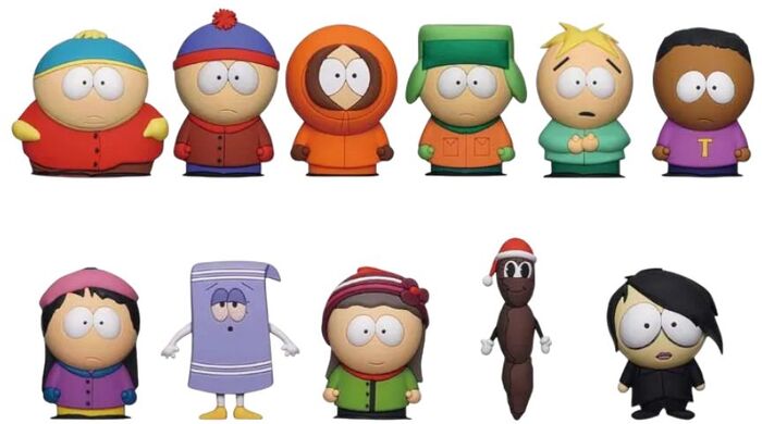 Monogram South Park 3D Foam Bag Clip Blind Box