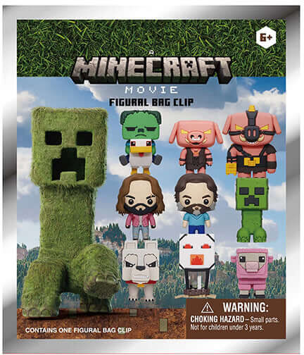 Monogram Minecraft Movie 3D Foam Bag Clip Blind Box