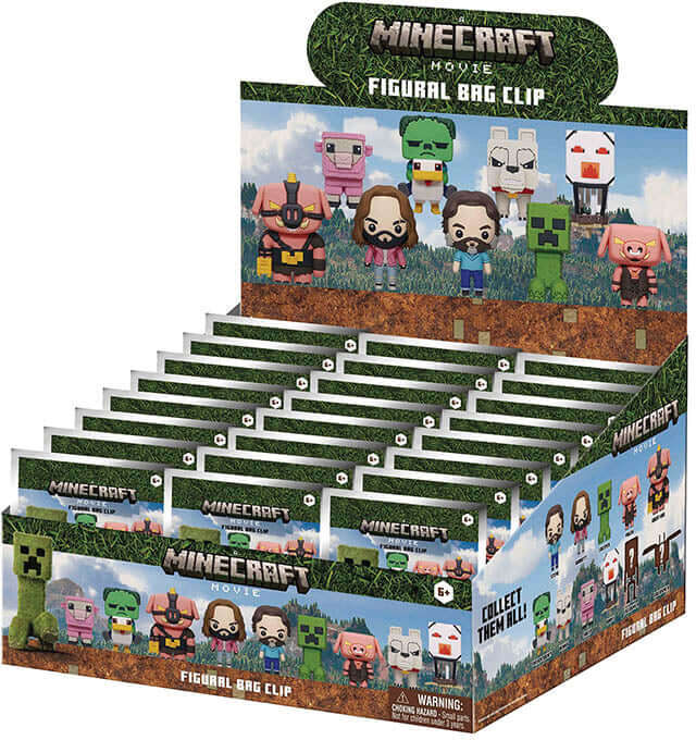 Monogram Minecraft Movie 3D Foam Bag Clip Blind Box