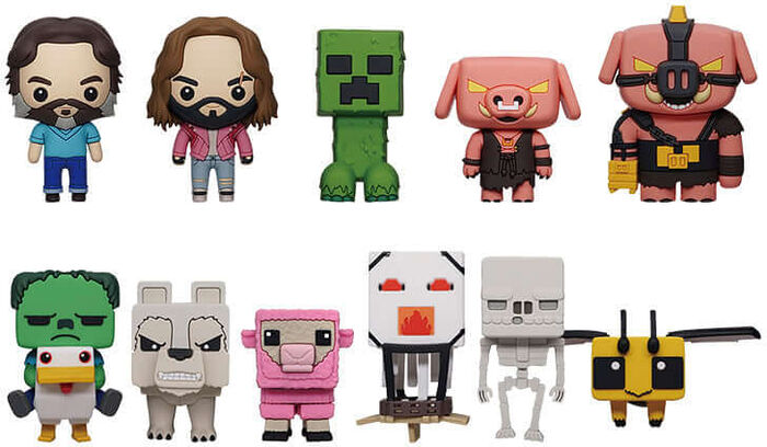 Monogram Minecraft Movie 3D Foam Bag Clip Blind Box