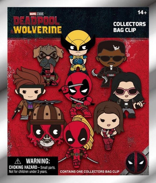 Monogram Deadpool & Wolverine 3D Foam Bag Clip Blind Box