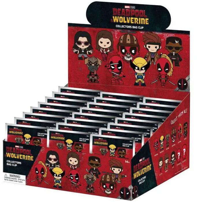 Monogram Deadpool & Wolverine 3D Foam Bag Clip Blind Box