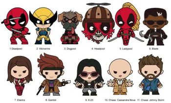 Monogram Deadpool & Wolverine 3D Foam Bag Clip Blind Box