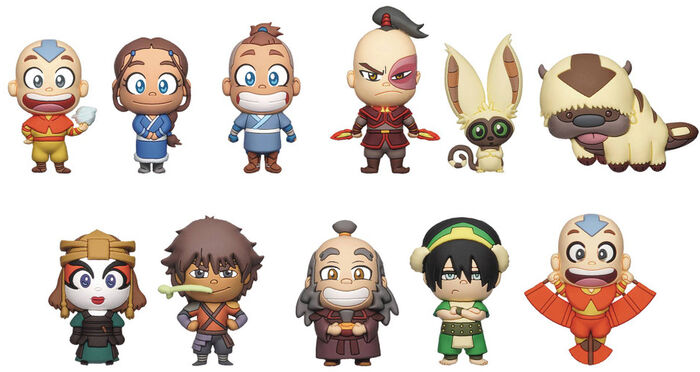Monogram Avatar: The Last Airbender 3D Foam Bag Clip Blind Box