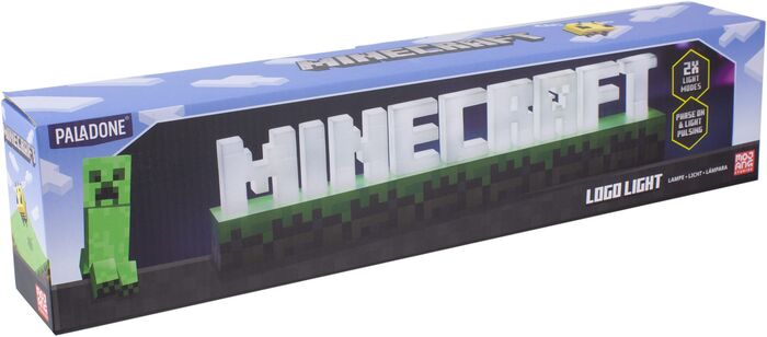 Minecraft Logo LED ljós