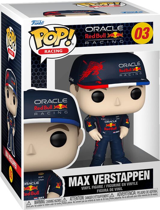 Funko POP! Vinyl Formula 1- Max Verstappen m. derhúfu