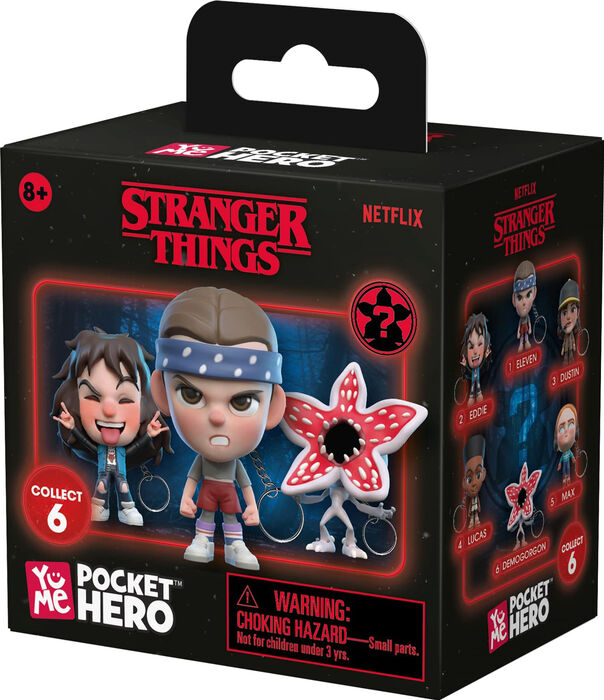 YuMe Stranger Things Pocket Hero Blind Box lyklakippa