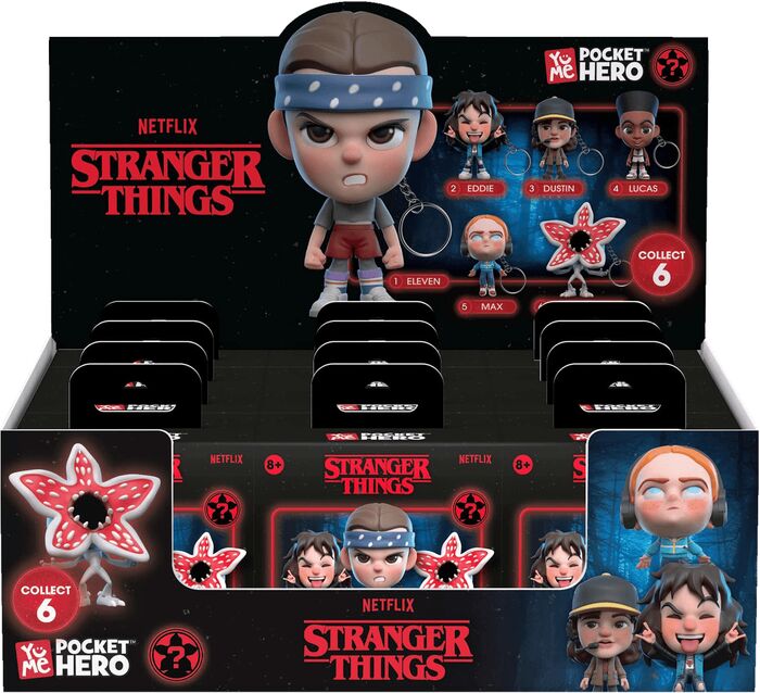 YuMe Stranger Things Pocket Hero Blind Box lyklakippa