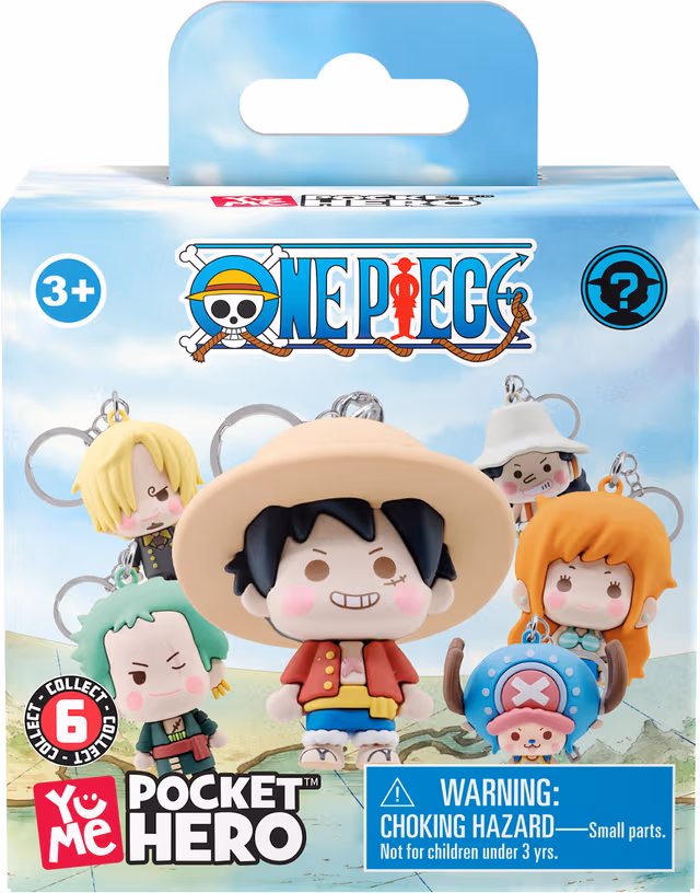 YuMe One Piece Pocket Hero Blind Box Keychain Figure