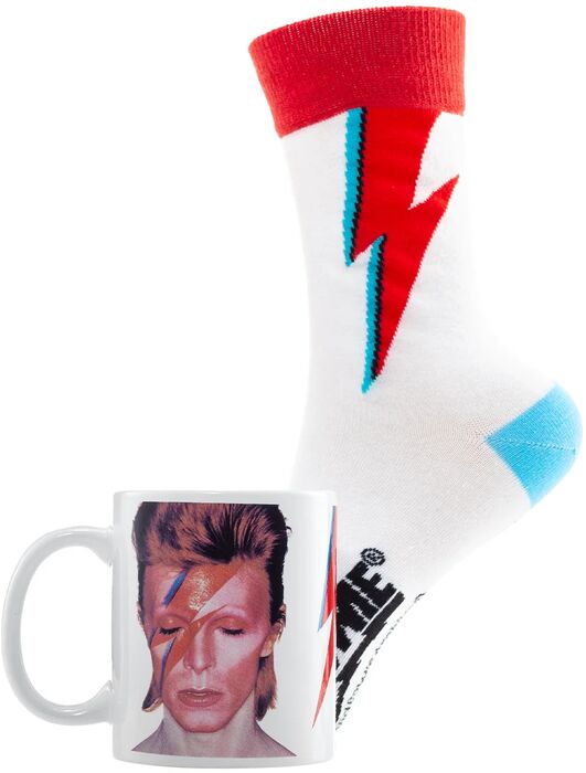 David Bowie bolli og sokkar - Hvítt