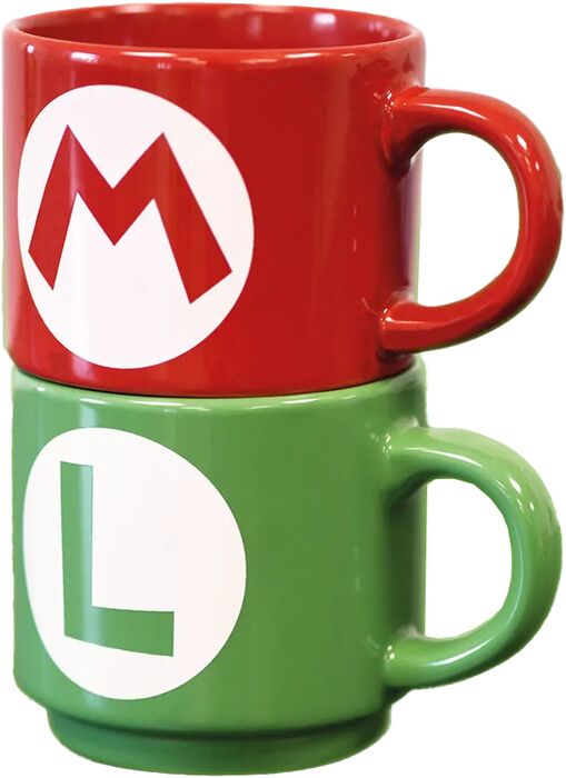 Super Mario staflanlegir bollar - Rauður / Grænn