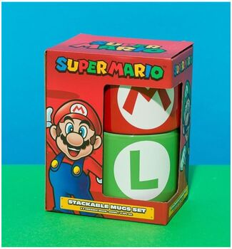 Super Mario staflanlegir bollar - Rauður / Grænn