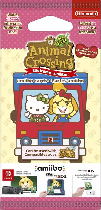 Nintendo Animal Crossing amiibo kort Sanrio Collaboration Pack - 6 stk