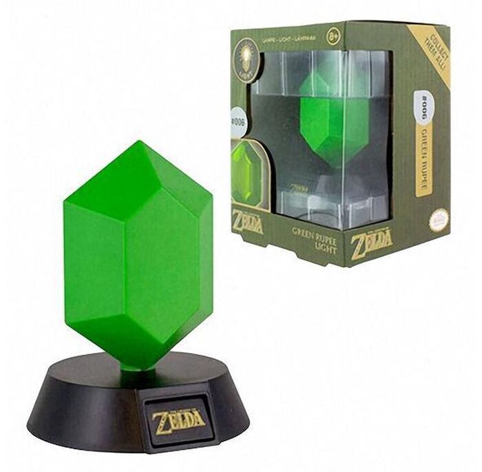 The Legend of Zelda grænn rúbín náttlampi