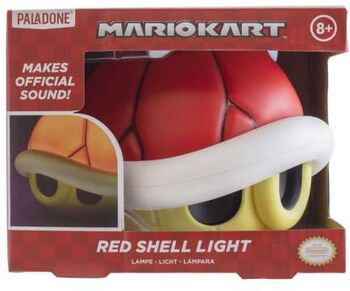 Mario Kart rauð skel lampi með hljóðum