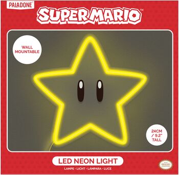 Super Mario Star neon veggljós