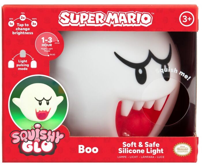 Super Mario Boo 15 cm sílikon lampi