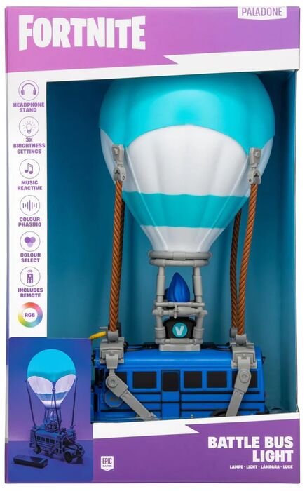 Fortnite Battle Bus ljós og heyrnartólastandur