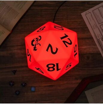 Dungeons & Dragons D20 lampi