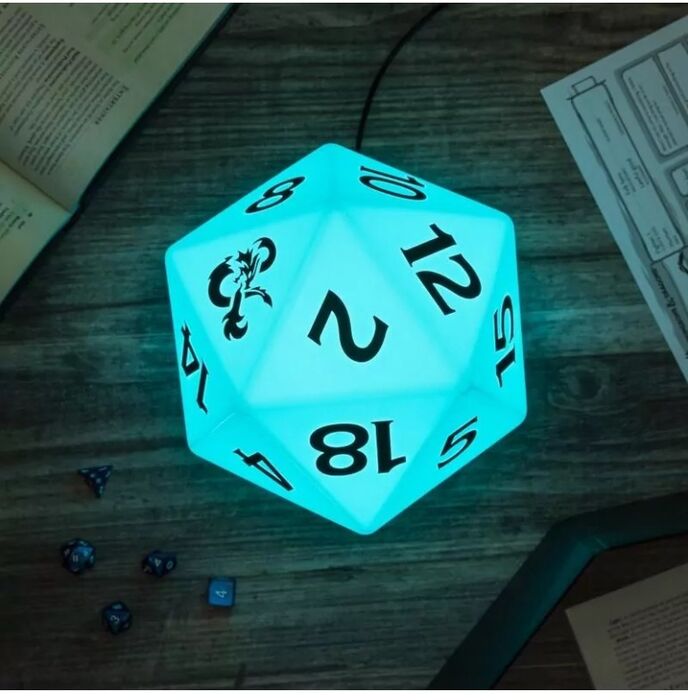 Dungeons & Dragons D20 lampi