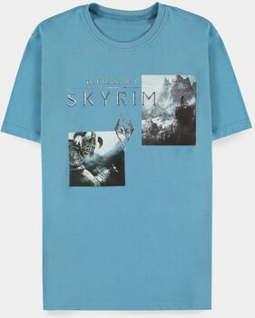 Skyrim stuttermabolur - blár L