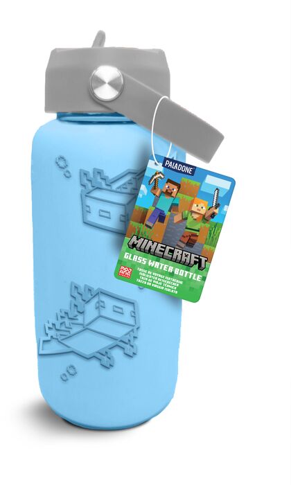 Minecraft vatnsflaska úr gleri