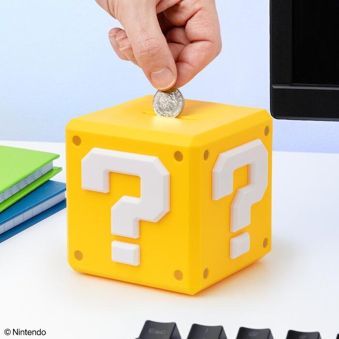 Super Mario Question Block sparibaukur