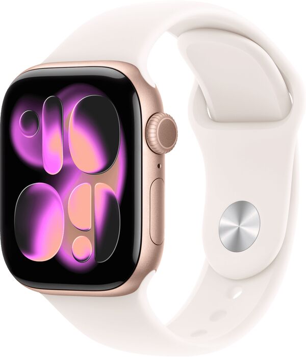Product image not available for Apple Watch Series 11 GPS 42mm - Rósagyllt Sport ól
