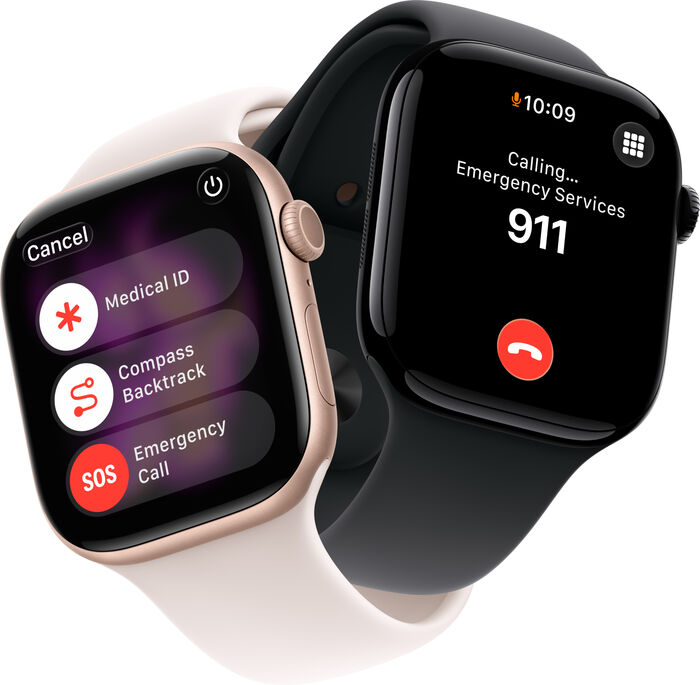 Apple Watch Series 11 GPS 46mm - Svart Sport ól