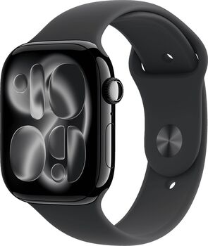 Apple Watch Series 11 GPS 46mm - Svart Sport ól