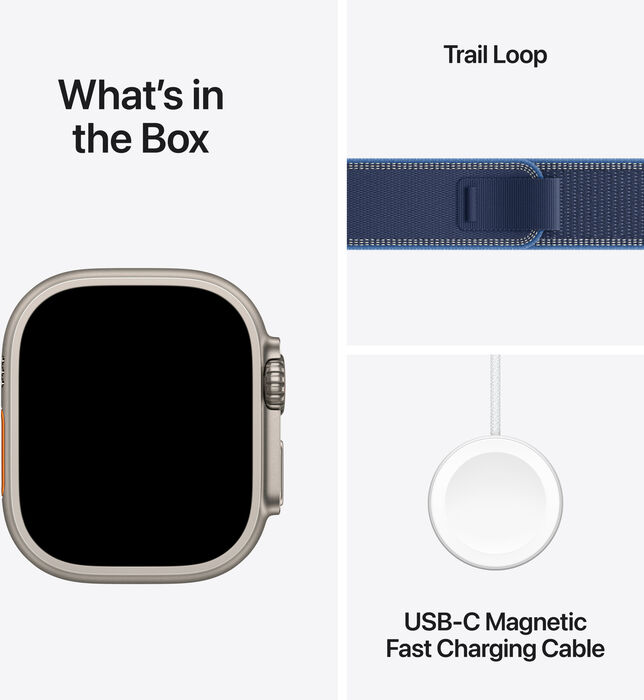 Apple Watch Ultra 3 49mm - Títaníum/Blue Trail ól