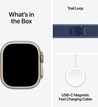 Apple Watch Ultra 3 49mm - Títaníum/Blue Trail ól