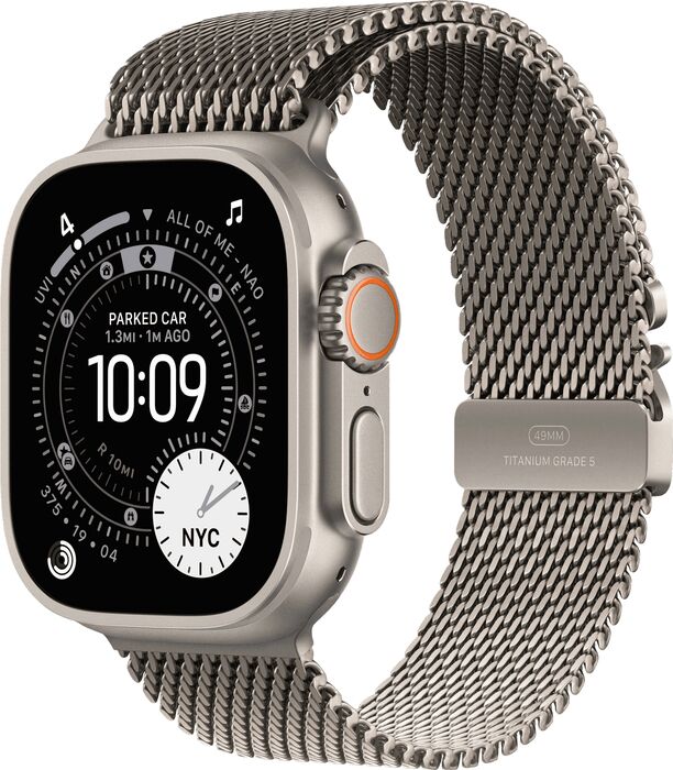 Apple Watch Ultra 3 49mm - Títaníum/Milanese ól