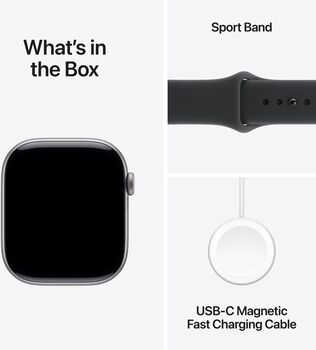 Apple Watch Series 11 GPS/5G 42mm - Grá Sport ól