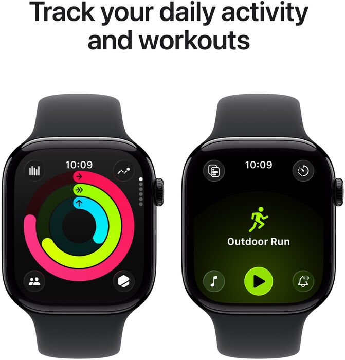 Apple Watch Series 11 GPS/5G 46mm - Svart/Sport ól