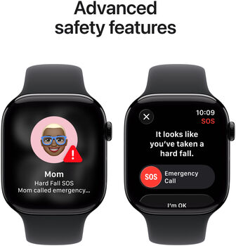 Apple Watch Series 11 GPS/5G 46mm - Svart/Sport ól