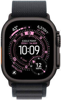 Apple Alpine Loop ól Large fyrir Apple Watch 49mm - Svört