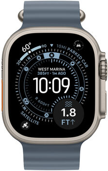 Apple Anchor ól fyrir Apple Watch 49mm - Blá/Titanium