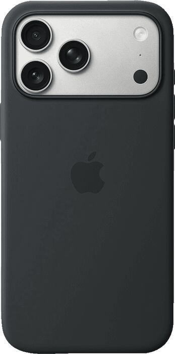 iPhone 17 Pro Max sílikon símahulstur - Svart