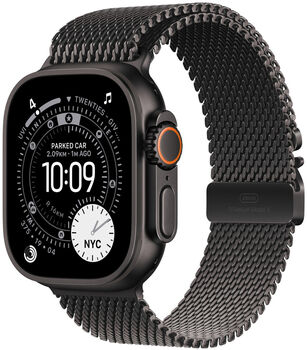 Apple Milanese Black Titanium ól Large fyrir Apple Watch 49mm