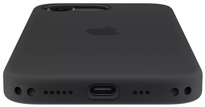Apple iPhone 17e sílíkon símahulstur - MagSafe Svart
