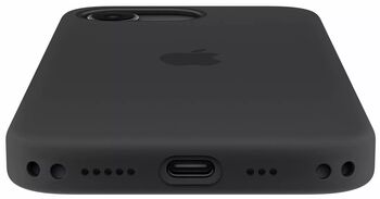 Apple iPhone 17e sílíkon símahulstur - MagSafe Svart