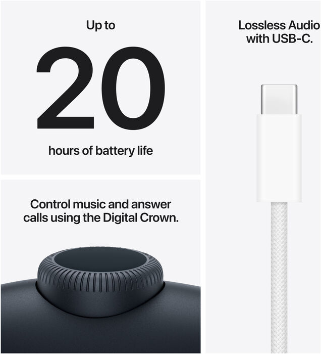Apple AirPods Max 2 með USB-C - Svört
