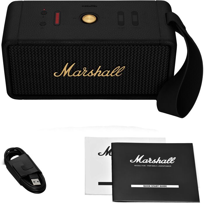 Product image not available for Marshall Middleton þráðlaus hátalari - Svartur/Látún