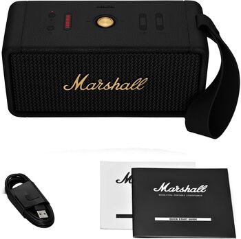 Product image not available for Marshall Middleton þráðlaus hátalari - Svartur/Látún 