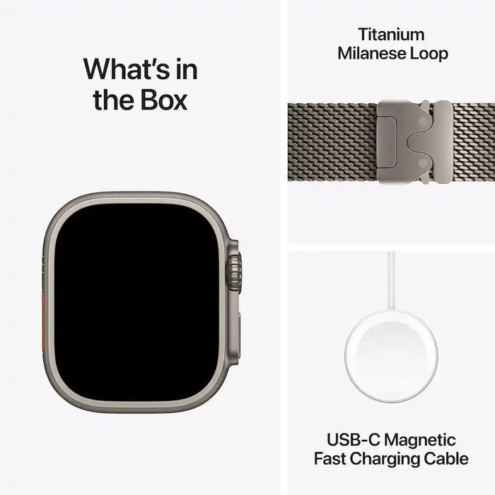 Apple Watch Ultra 4 49mm - Títan Milanese ól M