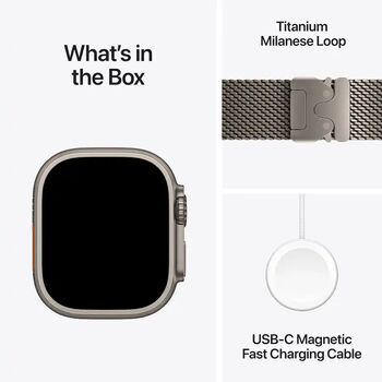 Apple Watch Ultra 4 49mm - Títan Milanese ól M